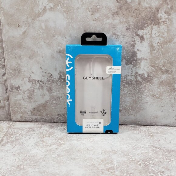 Clear Cell Phone Case Gemshell iPhone 6.1" Pro Speck 8 ft Drop Protection NIB - Picture 1 of 15